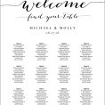 wedding seating chart