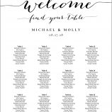 wedding seating chart