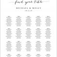 wedding seating chart