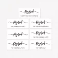 wedding reserved signs