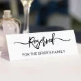 wedding reserved signs