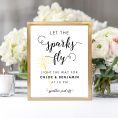 sparkler send off sign