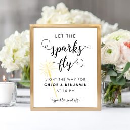 sparkler send off sign sparkler send off sign