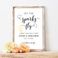 sparkler send off sign
