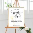 sparkler send off sign