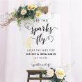 sparkler send off sign