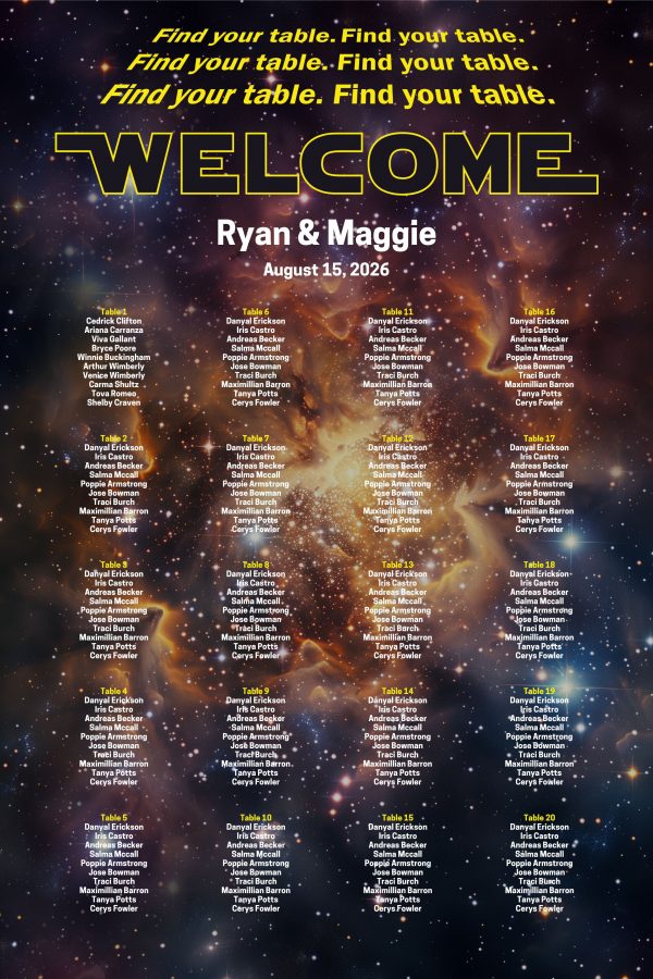 star wars seating chart star wars seating chart