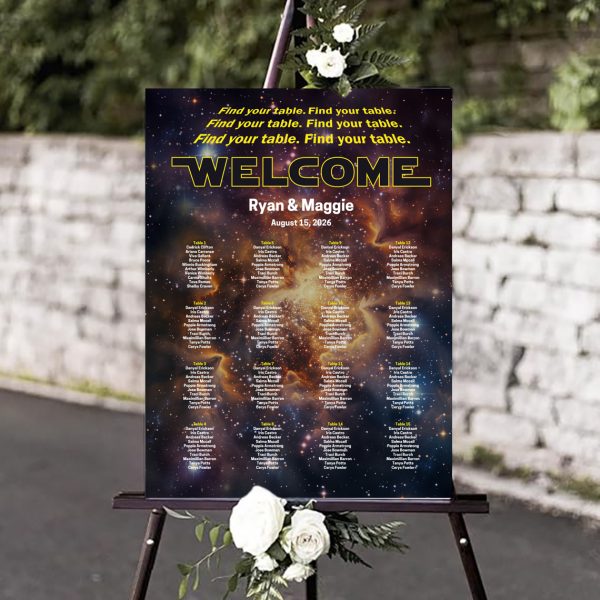 Star Wars Wedding Seating Chart Star Wars Wedding Seating Chart