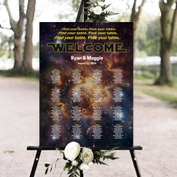 Star Wars Wedding Seating Chart Star Wars Wedding Seating Chart
