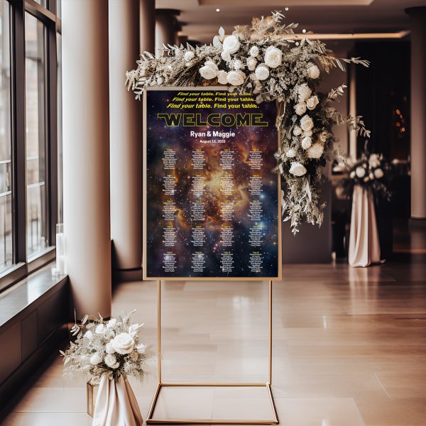 Star Wars Wedding Seating Chart Star Wars Wedding Seating Chart