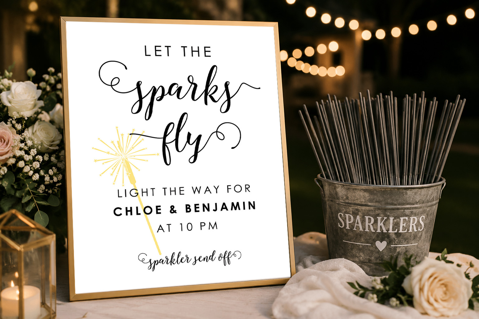 sparkler send off