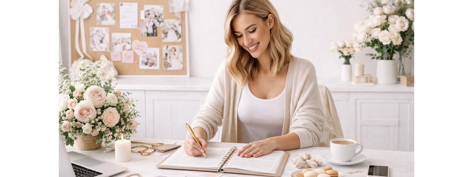 woman planning wedding