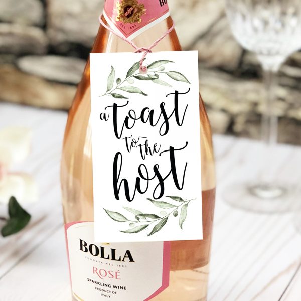 Toast to the Host Gift Tag Toast to the Host Gift Tag