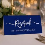wedding reserved sign