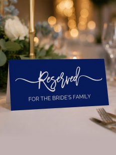 wedding reserved sign