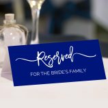 navy reserved sign