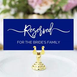 navy reserved sign