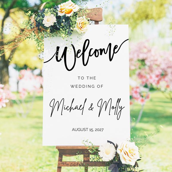 wedding welcome sign