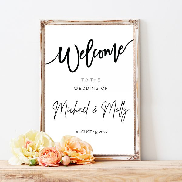 wedding welcome sign