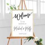 wedding welcome sign