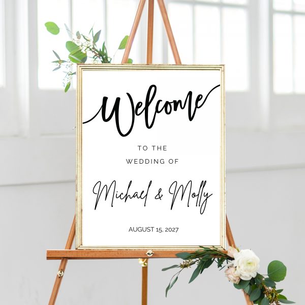 wedding welcome sign