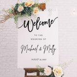 wedding welcome sign