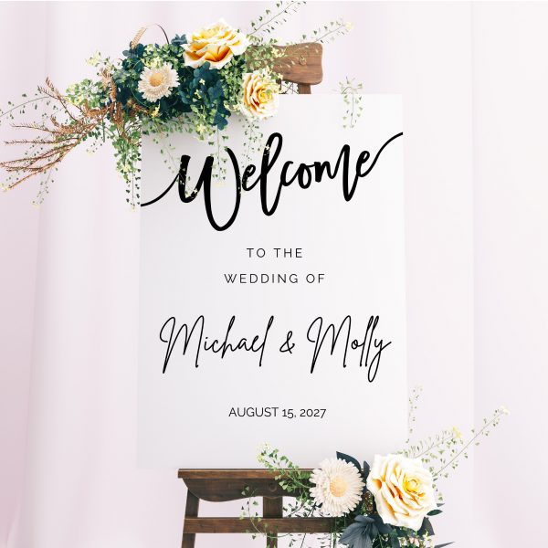 wedding welcome sign