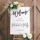 wedding welcome sign