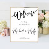 wedding welcome sign