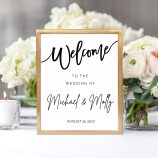 wedding welcome sign