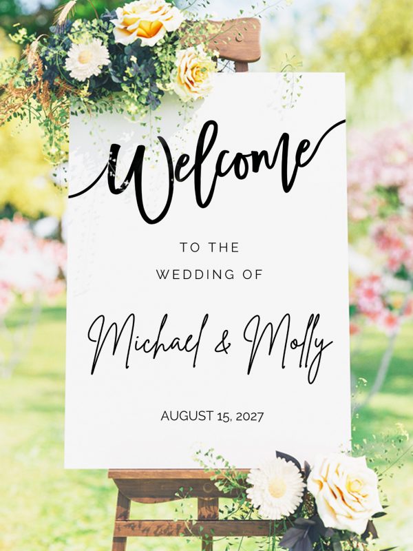 welcome to our wedding sign welcome to our wedding sign