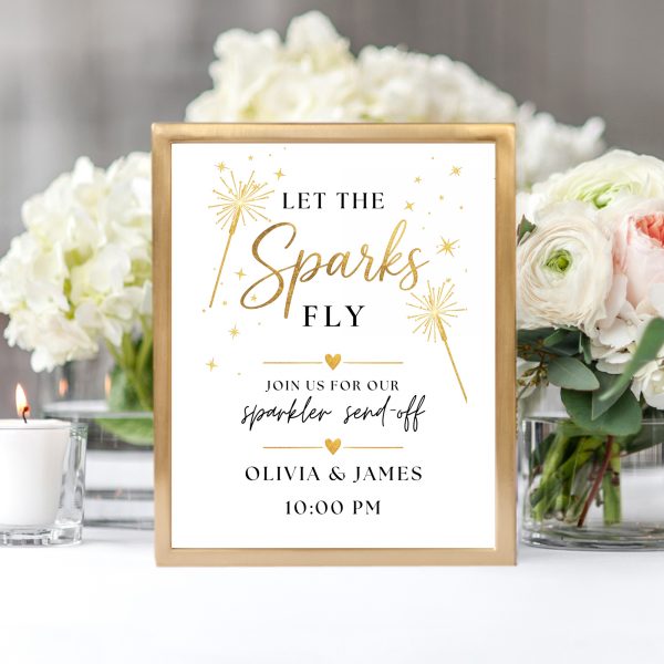 wedding sparkler exit sign wedding sparkler exit sign