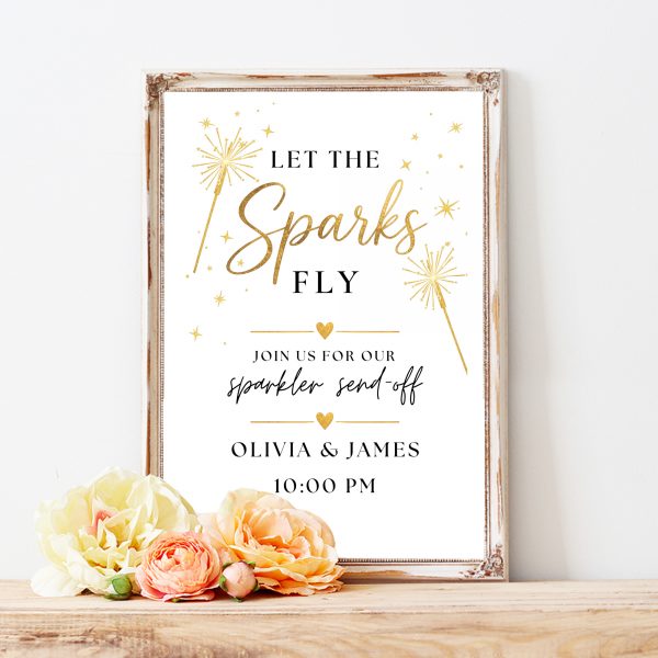 wedding sparkler exit sign wedding sparkler exit sign