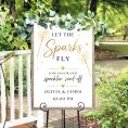 wedding sparkler exit sign