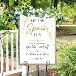 wedding sparkler exit sign