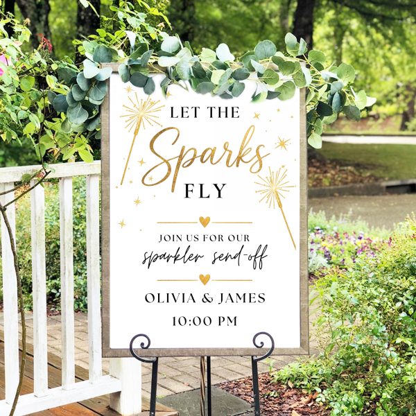 wedding sparkler exit sign wedding sparkler exit sign