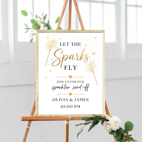 wedding sparkler exit sign wedding sparkler exit sign