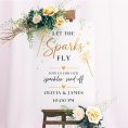 wedding sparkler exit sign