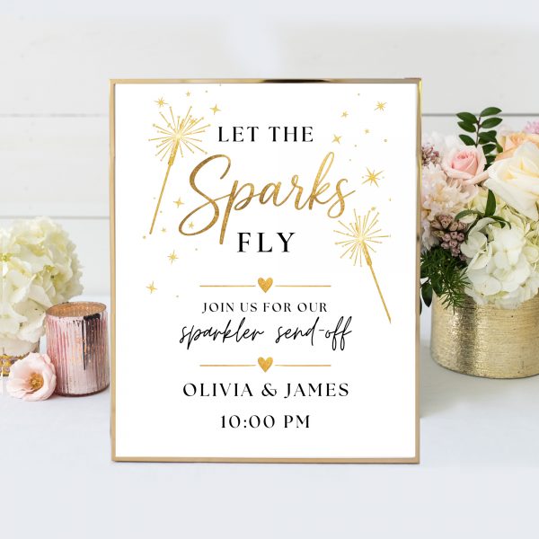 wedding sparkler exit sign wedding sparkler exit sign