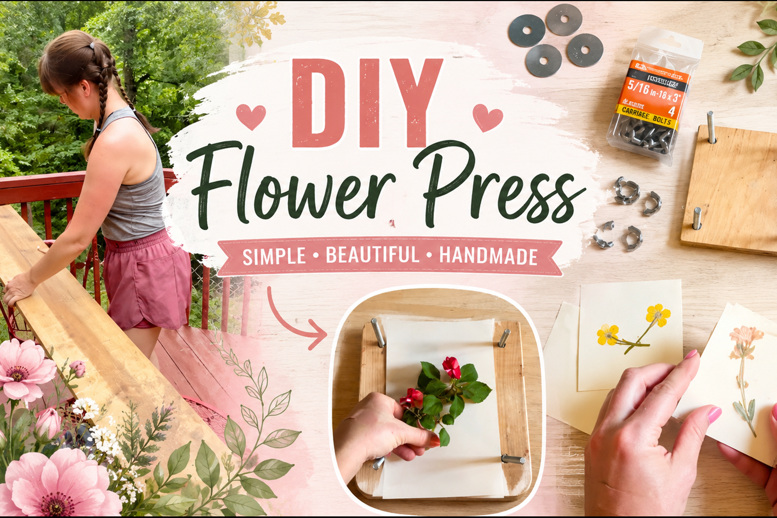 how to make a flower press