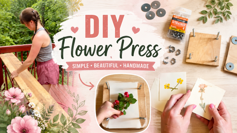 How to Make a Simple Flower Press from Scrap Wood