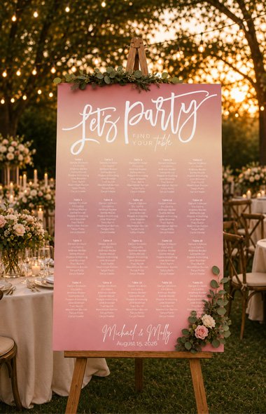 diy seating chart