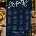 navy wedding seating chart