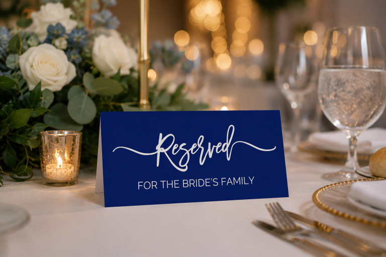 Wedding Reserved Sign Template: A Simple Way to Save Special Seats