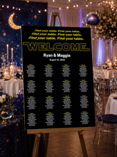 star wars wedding seating chart